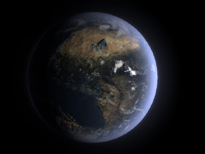 planet earth 3d ma - SIMILAR BUT NOT EARTH... by Monkey Wrench
